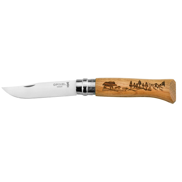 Couteau OPINEL N°8 : Élégance et Sécurité pour Chasseurs
