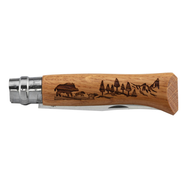 Couteau OPINEL N°8 : Élégance et Sécurité pour Chasseurs