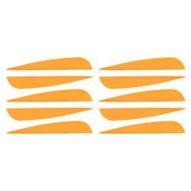 Plumes Paraboliques Orange Fluo : Visibilité et Précision Optimales
