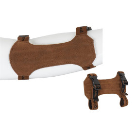 Protège-bras en cuir 18 cm : confort et protection pour archers