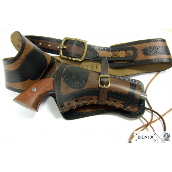 Ceinturon Western en cuir : accès rapide et sécurisé à votre revolver