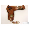 Ceinturon Western en Cuir avec Holster Sherif - Style Authentique