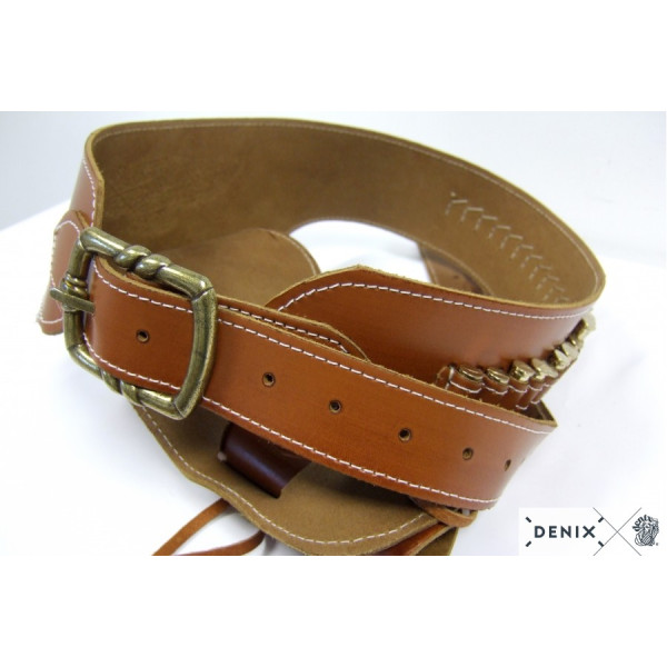 Ceinturon Western en Cuir avec Holster Sherif - Style Authentique