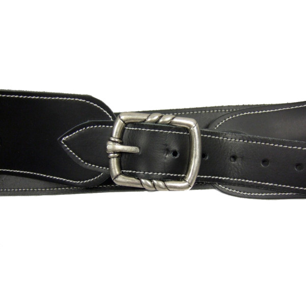 Ceinturon Cuir Noir avec Holster : Élégance et Praticité Western