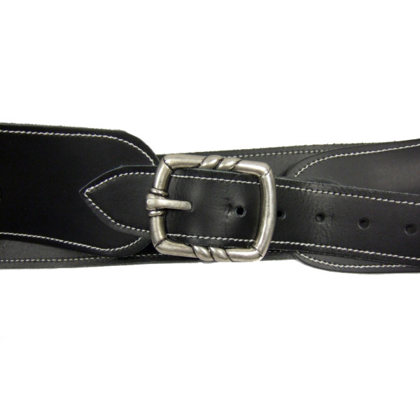 Ceinturon Noir Western : Élégance Authentique pour Revolvers