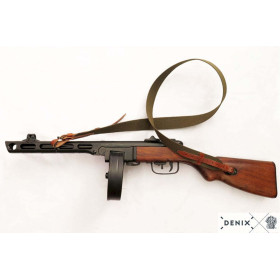 Réplique Authentique PPSH-41 : Icône Soviétique en Bois et Métal