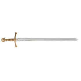 Réplique d'Épée Médiévale Française avec Fourreau Royal Fleur de Lys