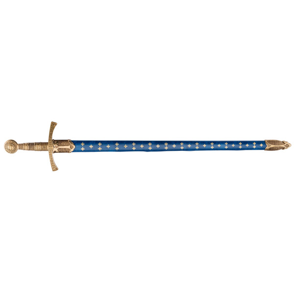 Réplique d'Épée Médiévale Française avec Fourreau Royal Fleur de Lys