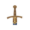 Réplique d'Épée Médiévale Française avec Fourreau Royal Fleur de Lys