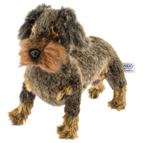 Peluche Teckel Réaliste 43 cm : Décoration et Jeu Enfant