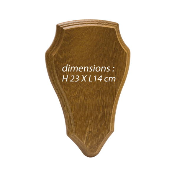 Écusson en Chêne : Sublimez Vos Trophées de Chevreuil et Cerf