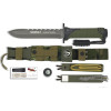 Couteau K25 Thunder II Camo Vert : Survie et Polyvalence Ultimes