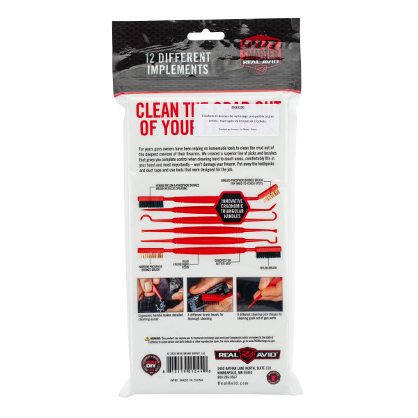 Nettoyage Précis et Durable : Set Brosses et Grattoirs Real Avid