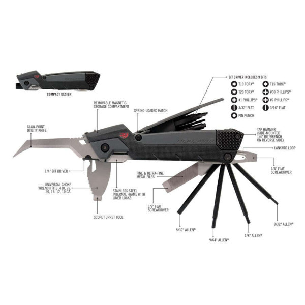 Outil Multi-Fonction Pro Real Avid : 30 Fonctions pour Armes à Feu