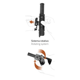 Porte-lampe Orientable Noire : Flexibilité et Précision Maximales