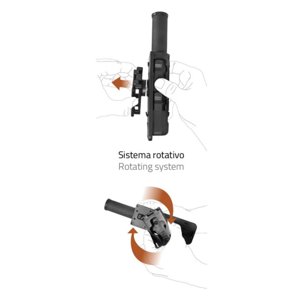 Porte-lampe Orientable Noire : Flexibilité et Précision Maximales