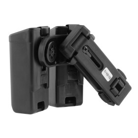 Double Porte Chargeur Pivotant 9mm : Accès Rapide et Compact