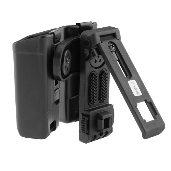 Double Porte Chargeur Pivotant 9mm : Accès Rapide et Compact