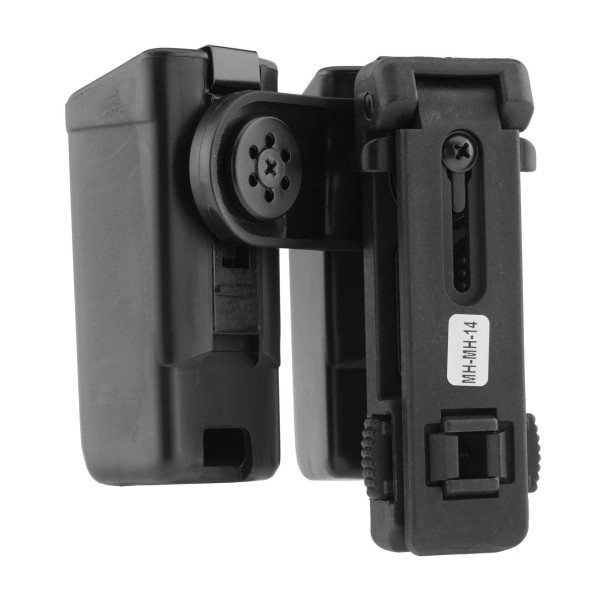 Double Porte Chargeur Pivotant 9mm : Accès Rapide et Compact