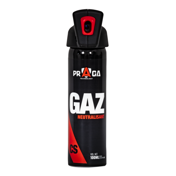 Bombe Gaz Praga CS Pro 100Ml : Défense Longue Portée Fiable
