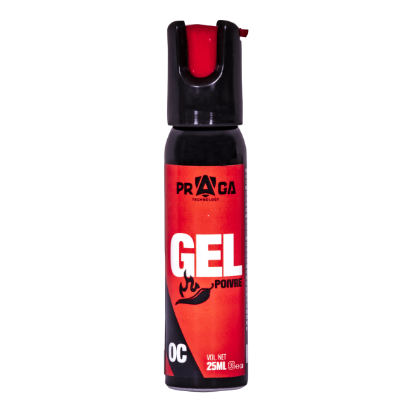 Spray Red Pepper Praga 25ml : Sécurité Précise et Fiable en Gel