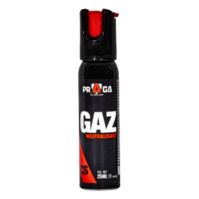 Bombe Gaz Praga CS 25Ml : Défense Rapide et Sécurisée