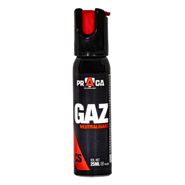 Bombe Gaz Praga CS 25Ml : Défense Rapide et Sécurisée