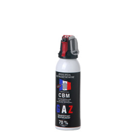 Protection personnelle efficace : Bombe Gaz CS 100ml compacte et sûre
