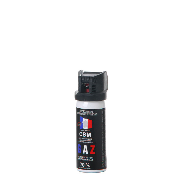 Bombe Gaz Défense 50ml : Protection Fiable et Format Pratique