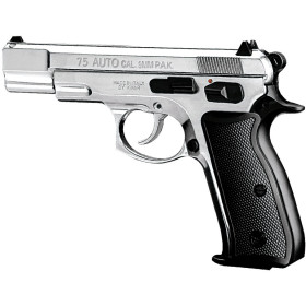 Pistolet Auto 75 C9Mm Chrome : Puissance et Sécurité Optimales
