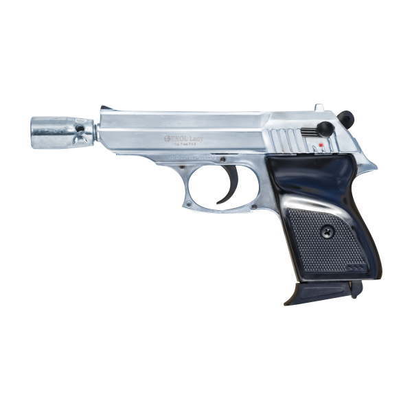 Pistolet Lady Chrome 9mm Pa : Élégance et Maniabilité Optimale