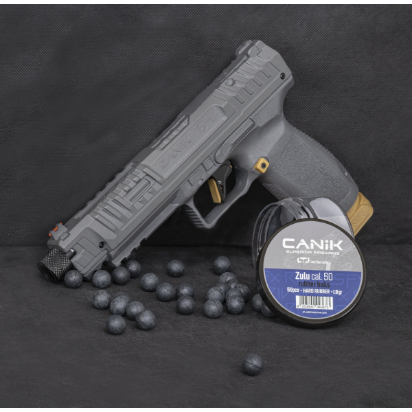 Pistolet CANIK SFX CO2 : Précision et Esthétique Silver/Gold