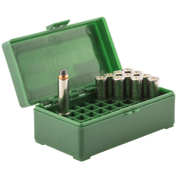Boîte robuste pour 50 munitions .357 Mag - Sécurité assurée
