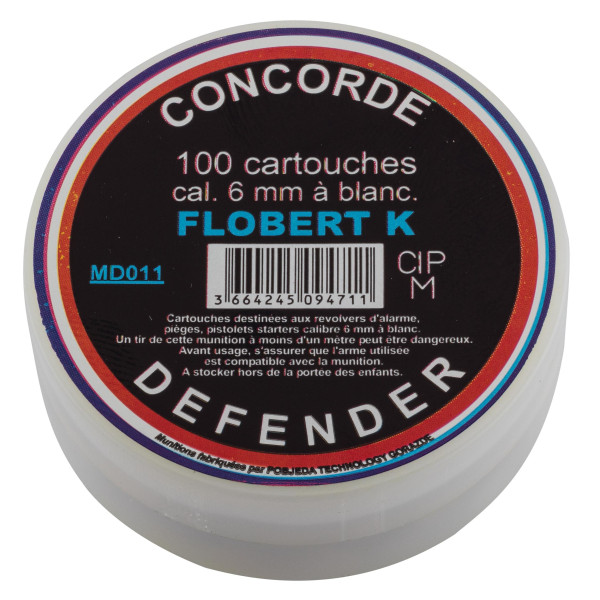 Cartouches Concorde 6 mm Flobert : Entraînement sûr et réaliste