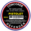 Cartouches 9 mm PAK à Blanc : Puissance Sonore pour Pistolet d'Alarme