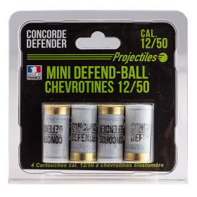 Cartouches Mini Defend-Ball 12/50 : Sécurité et Efficacité à 15m