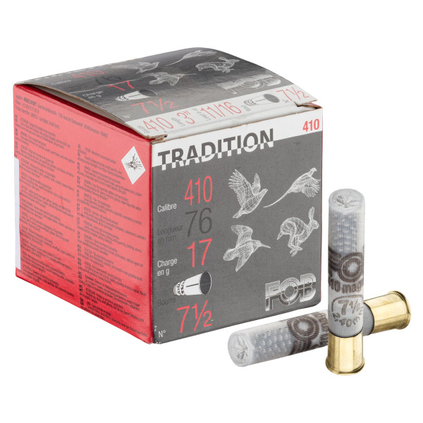 Cartouches Fob Tradition Cal. 410 Magnum - Précision et Polyvalence