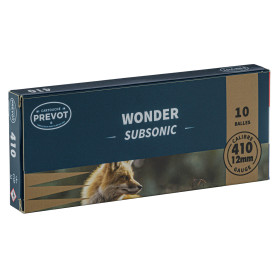 Cartouches Prevot Wonder Subsonique 410 : Puissance et Sécurité