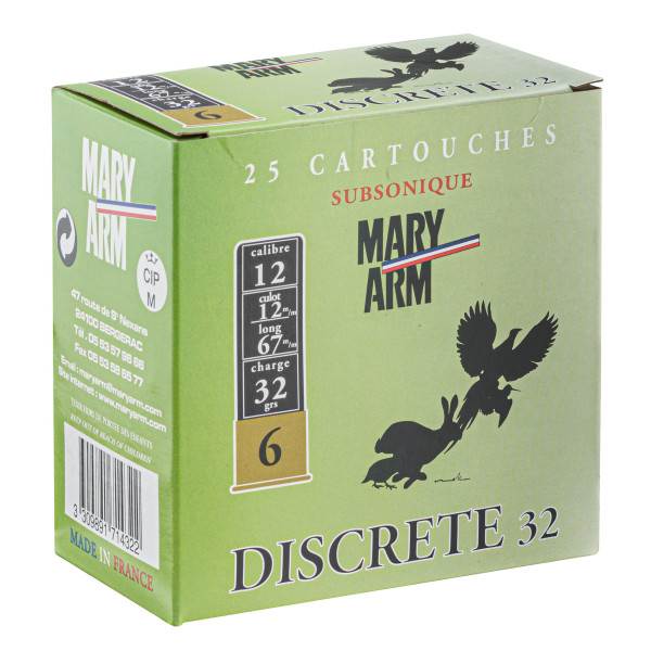 Cartouches Mary-Arm Subsoniques 12/67 : Discrétion et Puissance