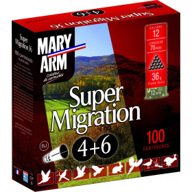 Cartouches Mary Arm Super Migration 12/70 : Précision et polyvalence pour gibier migrateur