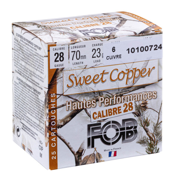 Cartouche FOB Sweet Copper cal. 28 : Efficacité écologique garantie