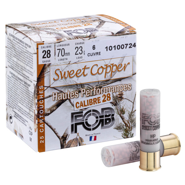 Cartouche FOB Sweet Copper cal. 28 : Efficacité écologique garantie