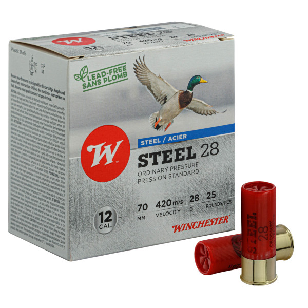 Cartouches Winchester 12/70 Acier #5 - Puissance et Précision pour Gibier d'Eau