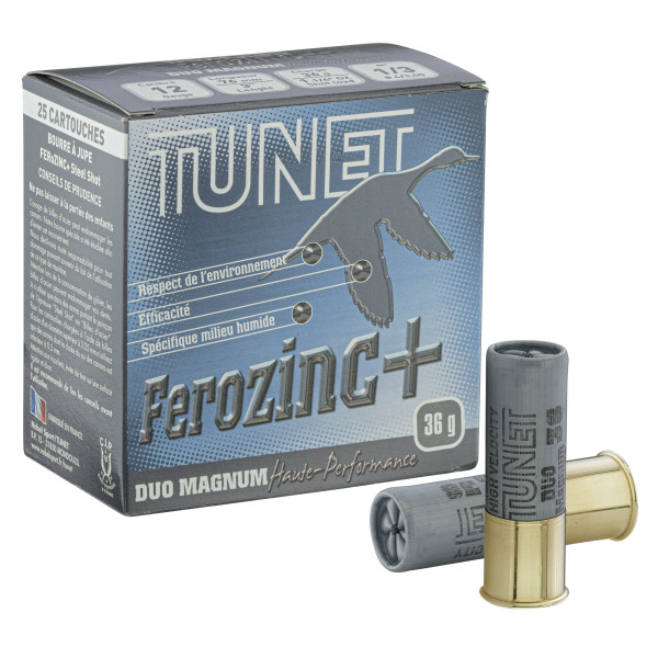 Cartouches Tunet Ferozinc+ 12/76 : Puissance et Précision Acier