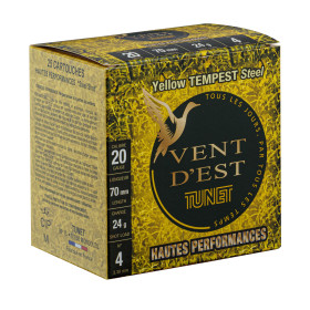 Cartouches TUNET Yellow TEMPEST 24g - Puissance et Précision Acier