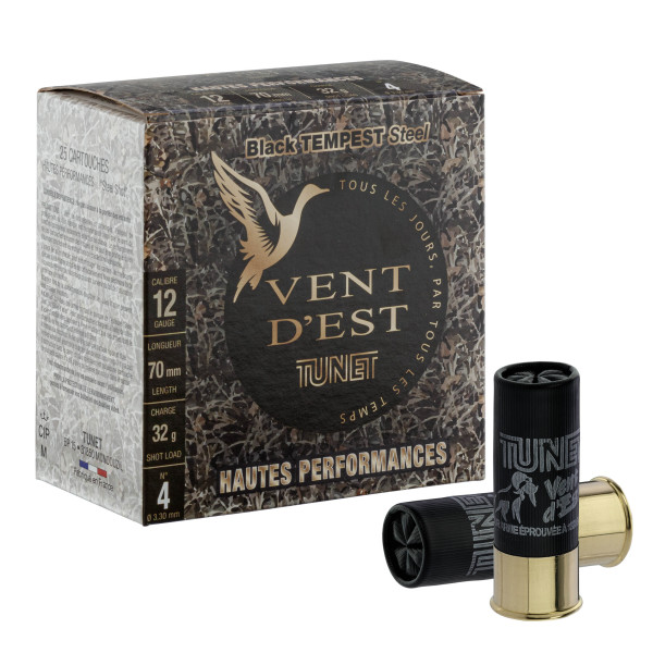 Cartouches Tunet Black Tempest 32g : Puissance et Précision Acier