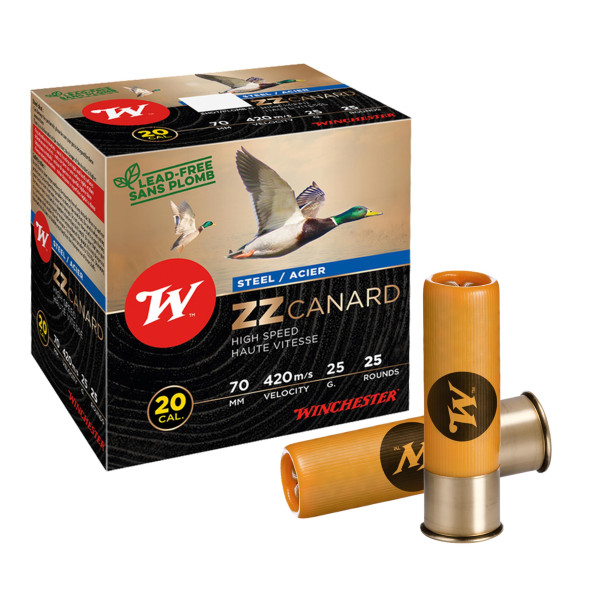 Cartouches Winchester 20/70 ZZ Canard : Vitesse et Fiabilité en Milieu Humide