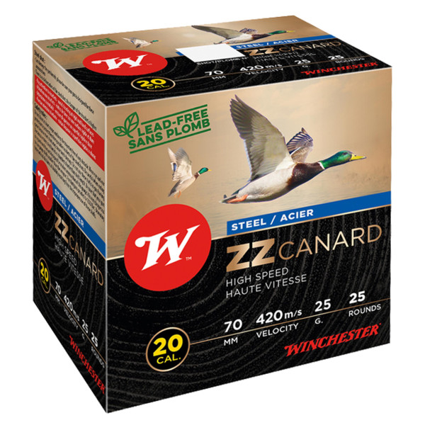 Cartouches Winchester 20/70 ZZ Canard : Vitesse et Fiabilité en Milieu Humide
