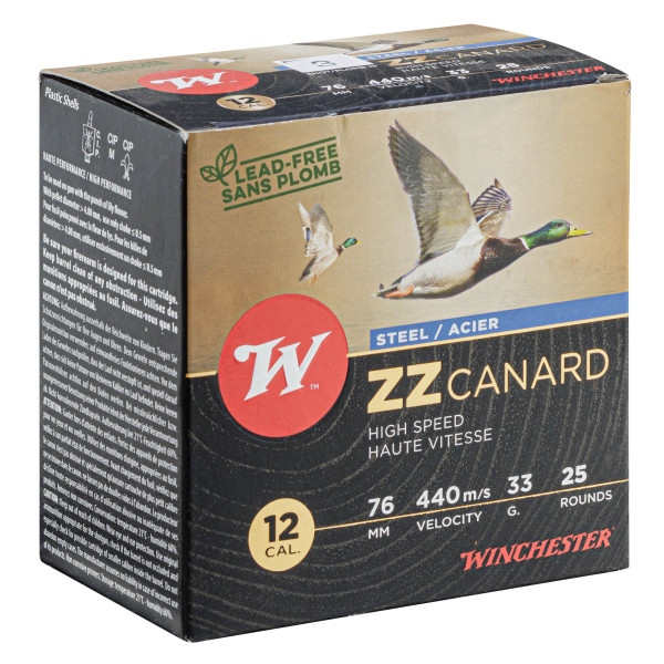 Cartouches Winchester ZZ Canard Acier 12/76 - Vitesse et Protection