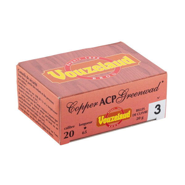 Cartouches Copper ACP Cal. 20/67 : Portée et Écologie Optimales